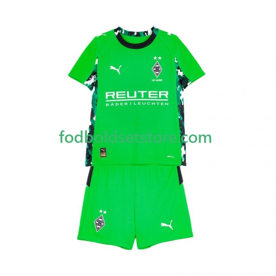Borussia Mönchengladbach Trøje Udebane 2025-2026 Kort ærmer ,Børn Fodboldsæt