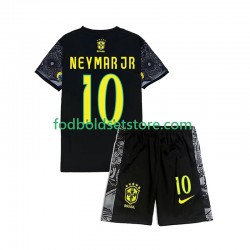 Brasilien Neymar JR 10 Cheist the Redeemer Football Shirts Hjemmebane 2024 Kort ærmer ,Børn Fodboldsæt
