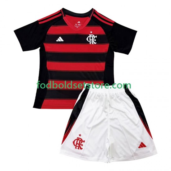 CR Flamengo Trøje Hjemmebane 2025-2026 Kort ærmer ,Børn Fodboldsæt