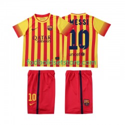 FC Barcelona Trøje Lionel Messi 10 2013 2014 Retro Udebane Kort ærmer ,Børn Fodboldsæt