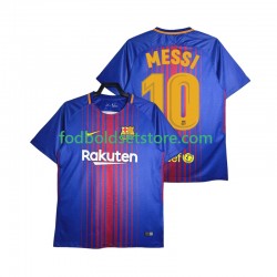 FC Barcelona Trøje Lionel Messi 10 2017-2018 Retro Hjemmebane Kort ærmer ,Mænd