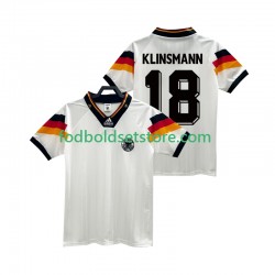 Tyskland Trøje KLINSMANN 18 1992 Retro Hjemmebane Kort ærmer ,Mænd