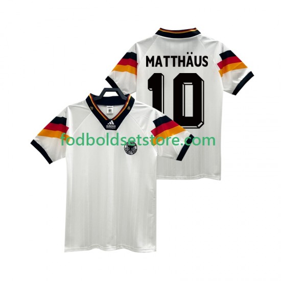 Tyskland Trøje MATTHAUS 10 1992 Retro Hjemmebane Kort ærmer ,Mænd