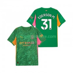 Manchester City Trøje Ederson Moraes 31 Målmand Hjemmebane 2025-2026 Kort ærmer ,Mænd