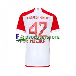 FC Bayern München Trøje Jamal Musiala 42 Hjemmebane 2023-2024 Kort ærmer ,Mænd