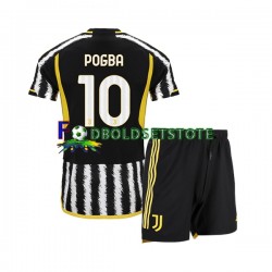 Juventus Trøje Paul Pogba 10 Hjemmebane 2023-2024 Kort ærmer ,Børn Fodboldsæt