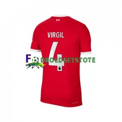 Liverpool Trøje Virgil van Dijk 4 Hjemmebane 2023-2024 Kort ærmer ,Mænd