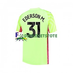 Manchester City Trøje Ederson Moraes 31 Målmand 3. Valg 2023-2024 Kort ærmer ,Mænd