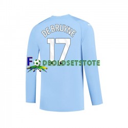Manchester City Trøje Kevin De Bruyne 17 Hjemmebane 2023-2024 Lange ærmer ,Mænd