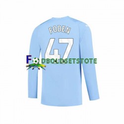 Manchester City Trøje Phil Foden 47 Hjemmebane 2023-2024 Lange ærmer ,Mænd