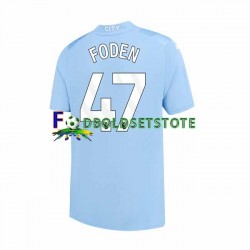 Manchester City Trøje Phil Foden 47 Hjemmebane 2023-2024 Kort ærmer ,Mænd