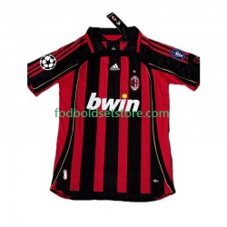 AC Milan Trøje KAKA 8 2007 Retro Hjemmebane 2006 Kort ærmer ,Mænd