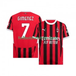 AC Milan Trøje Santiago Gimenez 7 Hjemmebane 2024-2025 Kort ærmer ,Mænd