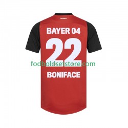 Bayer 04 Leverkusen Trøje Victor Boniface 22 Hjemmebane 2024-2025 Kort ærmer ,Mænd
