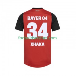 Bayer 04 Leverkusen Trøje XHAKA 34 Hjemmebane 2024-2025 Kort ærmer ,Mænd
