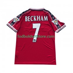 Manchester United Trøje Beckham 7 Retro Hjemmebane 1998 1999 Kort ærmer ,Mænd