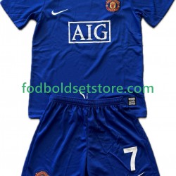 Manchester United Trøje Cristiano Ronaldo 7 2009 Retro 3. Valg 2008 Kort ærmer ,Børn Fodboldsæt
