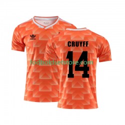 Holland Trøje Cruyff 14 1988 Retro Hjemmebane Kort ærmer ,Mænd