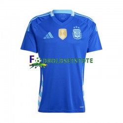 Argentina Trøje Udebane Copa America 2024 Kort ærmer ,Mænd