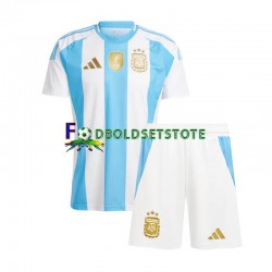 Argentina Trøje Hjemmebane Copa America 2024 Kort ærmer ,Børn Fodboldsæt