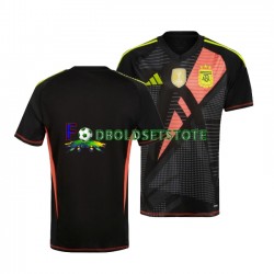 Argentina Trøje Målmand Hjemmebane Copa America 2024 Kort ærmer ,Mænd