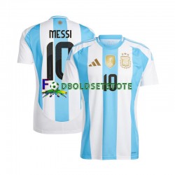 Argentina Trøje Lionel Messi 10 Hjemmebane Copa America 2024 Kort ærmer ,Mænd