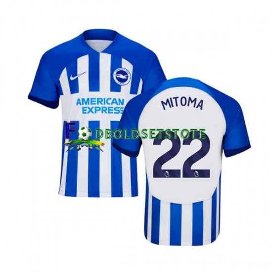 Brighton Hove Albion Trøje Mitoma 22 Hjemmebane 2023-2024 Kort ærmer ,Mænd Brighton Hove Albion Trøje Mitoma 22 Hjemmebane 2023-2024 Kort ærmer ,Mænd