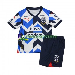 CF Monterrey Trøje 3. Valg 2023-2024 Kort ærmer ,Børn Fodboldsæt