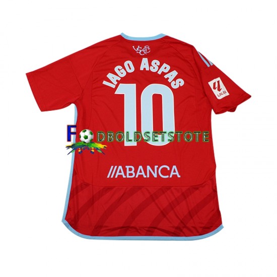 Celta de Vigo Trøje Iago Aspas 10 Udebane 2023-2024 Kort ærmer ,Mænd Celta de Vigo Trøje Iago Aspas 10 Udebane 2023-2024 Kort ærmer ,Mænd