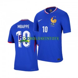 Frankrig Trøje Kylian Mbappé 10 Hjemmebane Euro 2024 Kort ærmer ,Mænd