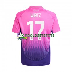 Tyskland Trøje Florian Wirtz 17 Udebane Euro 2024 Kort ærmer ,Mænd
