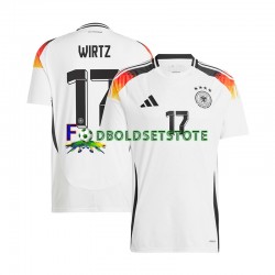 Tyskland Trøje Florian Wirtz 17 Hjemmebane Euro 2024 Kort ærmer ,Mænd