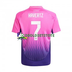 Tyskland Trøje Havertz 7 Udebane Euro 2024 Kort ærmer ,Mænd