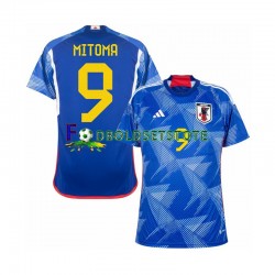 Japan Trøje MITOMA 9 Hjemmebane World Cup 2022 Kort ærmer ,Mænd