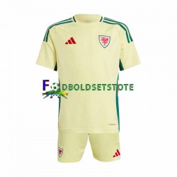 Wales Trøje Udebane 2024 Kort ærmer ,Børn Fodboldsæt