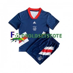 AFC Ajax Trøje Icon Retro Hjemmebane 2022-2023 Kort ærmer ,Børn Fodboldsæt