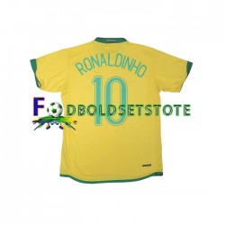 Brasilien Trøje RONALDINHO 10 Retro Hjemmebane 2006 Kort ærmer ,Mænd