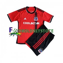 Colo-Colo Trøje Udebane 2023 Kort ærmer ,Børn Fodboldsæt