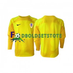 Kroatien Trøje Målmand Hjemmebane World Cup 2022 Lange ærmer ,Mænd