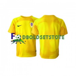 Kroatien Trøje Målmand Hjemmebane World Cup 2022 Kort ærmer ,Mænd