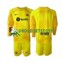 FC Barcelona Trøje Målmand 4. Valg 2022-2023 Lange ærmer ,Børn Fodboldsæt