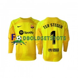 FC Barcelona Trøje Ter Stegen 1 Målmand 4. Valg 2022-2023 Lange ærmer ,Mænd