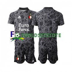 Feyenoord Rotterdam Trøje Målmand 4. Valg 2022-2023 Kort ærmer ,Børn Fodboldsæt