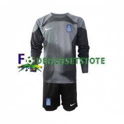 Grækenland Trøje Målmand Udebane 2022-2023 Lange ærmer ,Børn Fodboldsæt