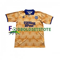 Leeds United Trøje Retro Udebane 1991-1992 Kort ærmer ,Mænd