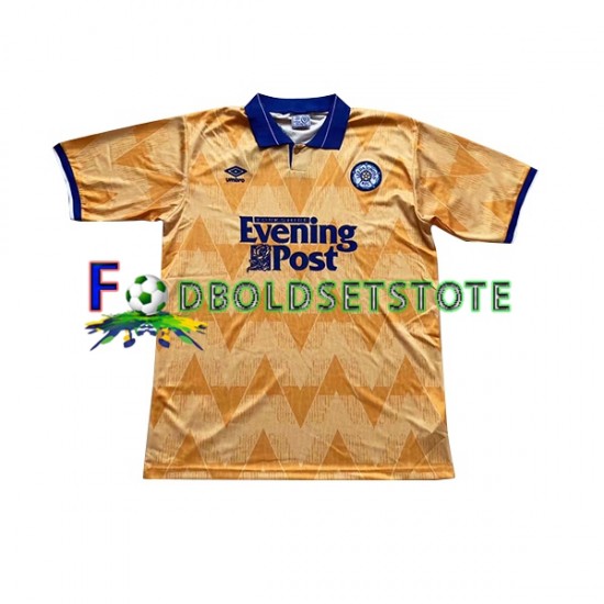 Leeds United Trøje Retro Udebane 1991-1992 Kort ærmer ,Mænd Leeds United Trøje Retro Udebane 1991-1992 Kort ærmer ,Mænd