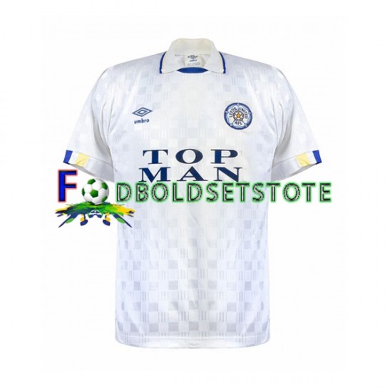 Leeds United Trøje Retro Hjemmebane 1989-1990 Kort ærmer ,Mænd Leeds United Trøje Retro Hjemmebane 1989-1990 Kort ærmer ,Mænd