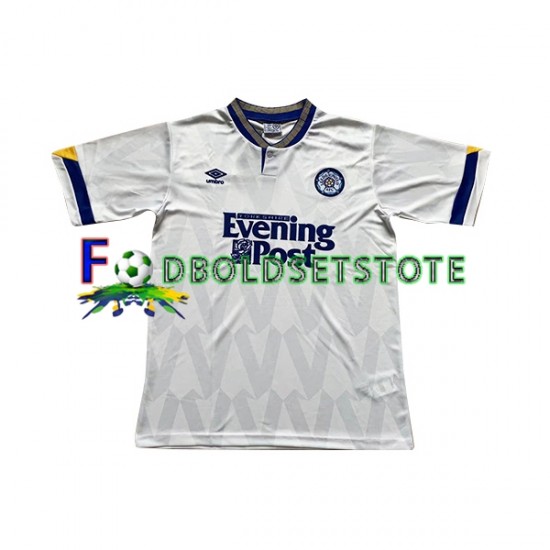 Leeds United Trøje Retro Hjemmebane 1991-1992 Kort ærmer ,Mænd Leeds United Trøje Retro Hjemmebane 1991-1992 Kort ærmer ,Mænd