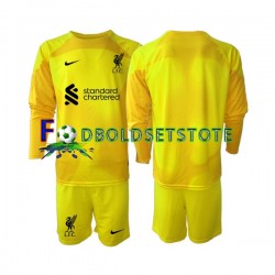 Liverpool Trøje Målmand 4. Valg 2022-2023 Lange ærmer ,Børn Fodboldsæt