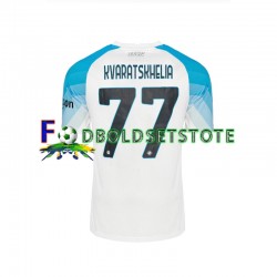 Napoli Trøje Face Game Kvaratskhelia 77 Hjemmebane 2022-2023 Kort ærmer ,Mænd